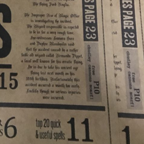 Harry Potter Flying Car Black and White Poster