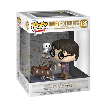 Funko POP! Deluxe Harry Potter · Harry con Carrito 20º Aniversario